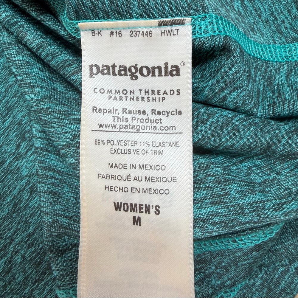 Patagonia Seabrook Dress Womens M Teal UPF 50 Travel Athleisure Sleeveless - Picture 8 of 10
